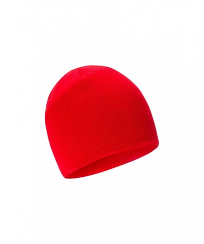 St Anton Mens Beanie Dark Red $10.25 Accessories