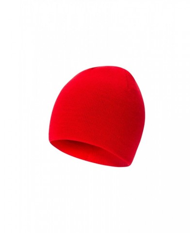 St Anton Mens Beanie Dark Red $10.25 Accessories