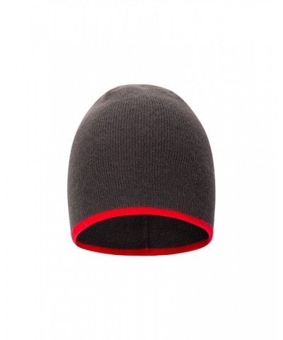 St Anton Mens Beanie Dark Red $10.25 Accessories