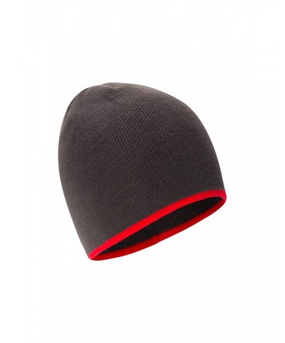 St Anton Mens Beanie Dark Red $10.25 Accessories