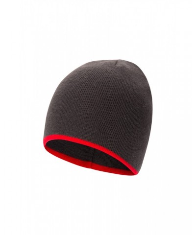 St Anton Mens Beanie Dark Red $10.25 Accessories