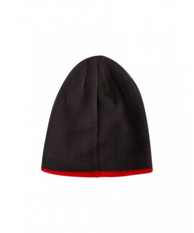 St Anton Mens Beanie Dark Red $10.25 Accessories