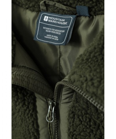 Shoreline Mens Sherpa Hybrid Vest Khaki $25.36 Jackets