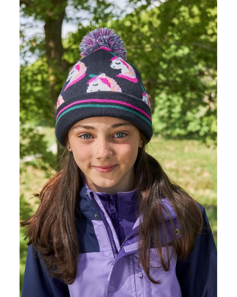 Character Kids Fleece Lined Thermal Beanie Navy $11.79 Accessories