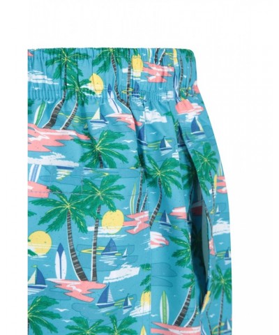 Aruba Printed Mens Swim Shorts Turquoise $13.99 Pants