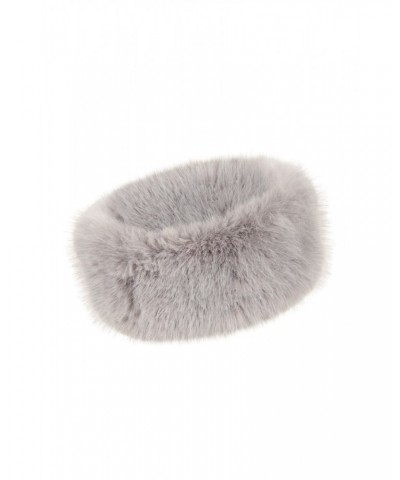 Womens Faux Fur Thermal Headband Grey $18.80 Accessories