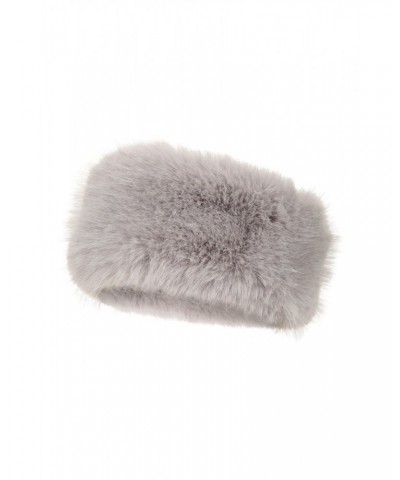 Womens Faux Fur Thermal Headband Grey $18.80 Accessories