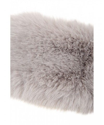 Womens Faux Fur Thermal Headband Grey $18.80 Accessories