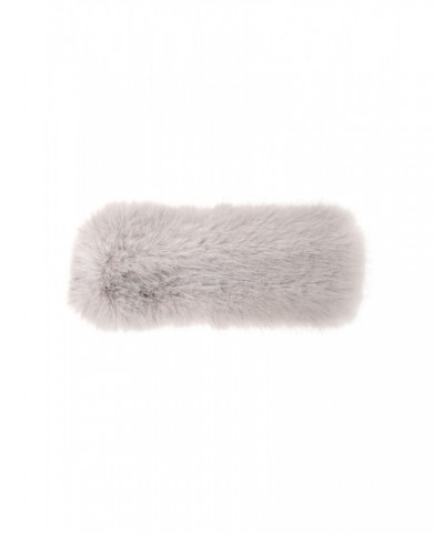 Womens Faux Fur Thermal Headband Grey $18.80 Accessories