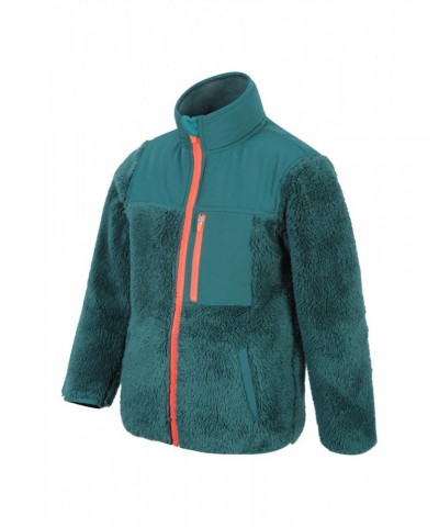 Kids Cozy Recycled Sherpa Fleece Green $12.74 Fleece