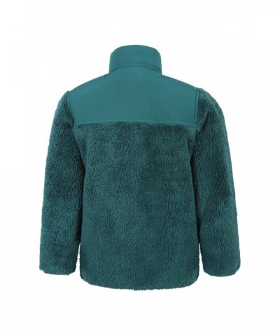 Kids Cozy Recycled Sherpa Fleece Green $12.74 Fleece