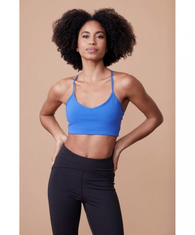 Vinyasa Womens Light Support Bra Blue $17.40 Active