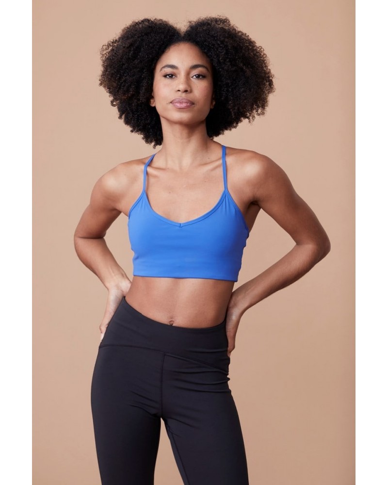 Vinyasa Womens Light Support Bra Blue $17.40 Active