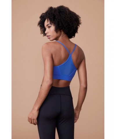 Vinyasa Womens Light Support Bra Blue $17.40 Active