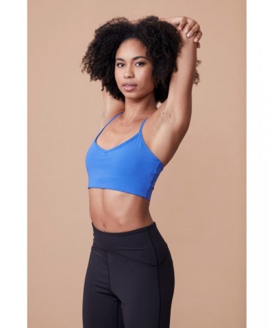 Vinyasa Womens Light Support Bra Blue $17.40 Active