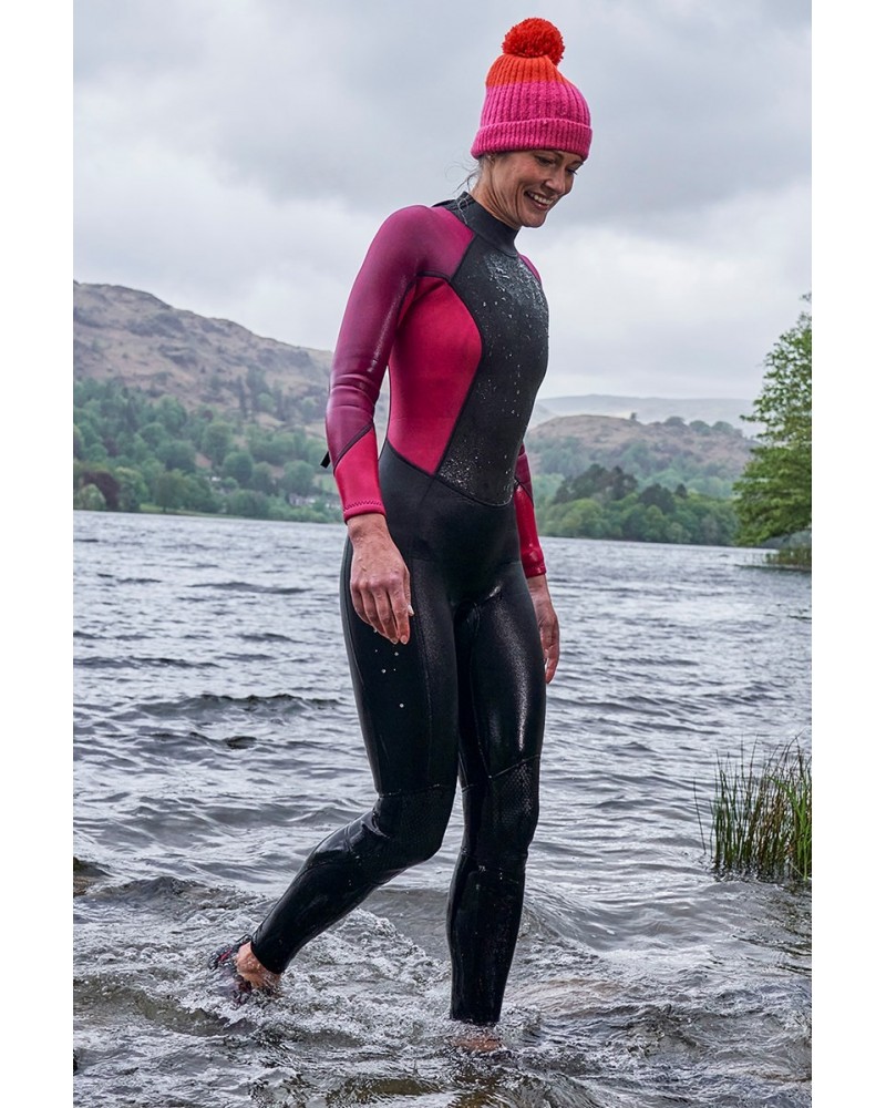 Womens Full 2.5/2mm Wetsuit Dark Pink $45.10 Swimwear