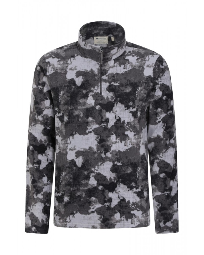 Camber II Mens Half-Zip Fleece Navy Camouflage $14.30 Fleece