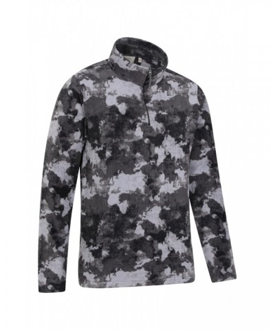 Camber II Mens Half-Zip Fleece Navy Camouflage $14.30 Fleece