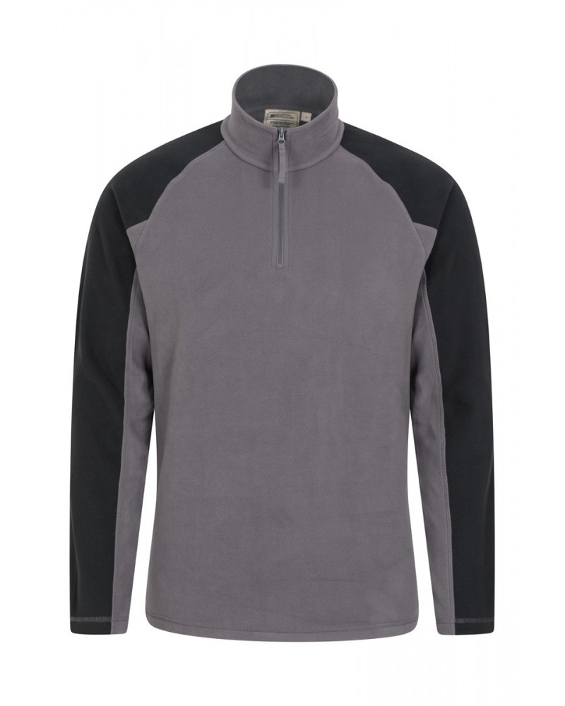 Ashbourne II Mens Half-Zip Fleece Dark Grey $15.11 Fleece