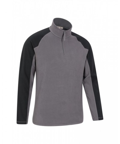 Ashbourne II Mens Half-Zip Fleece Dark Grey $15.11 Fleece