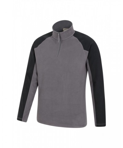 Ashbourne II Mens Half-Zip Fleece Dark Grey $15.11 Fleece