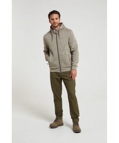 Nevis II Mens Fur Lined Hoodie Beige $36.39 Tops