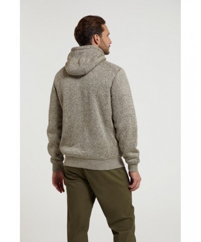 Nevis II Mens Fur Lined Hoodie Beige $36.39 Tops