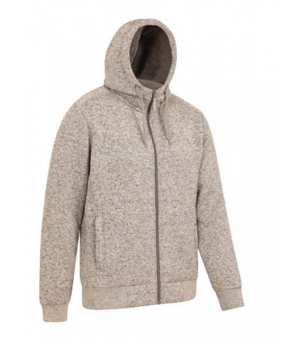 Nevis II Mens Fur Lined Hoodie Beige $36.39 Tops