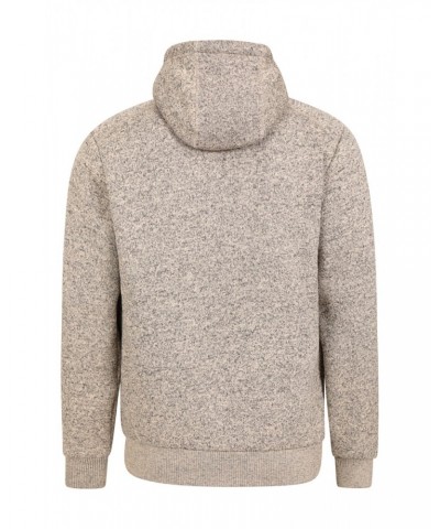 Nevis II Mens Fur Lined Hoodie Beige $36.39 Tops