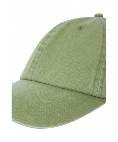 Washed Mens Baseball Cap Green $10.02 Accessories