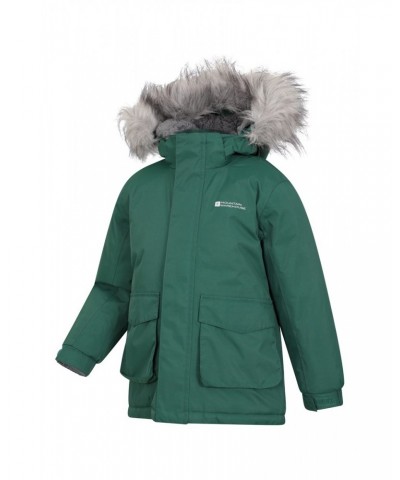 Ranger 3 Kids Waterproof Parka Jacket Green $23.39 Jackets