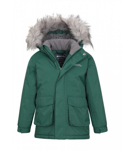 Ranger 3 Kids Waterproof Parka Jacket Green $23.39 Jackets