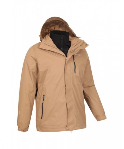 Bracken Extreme 3 in 1 Mens Waterproof Jacket Beige $70.50 Jackets