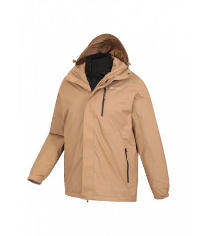 Bracken Extreme 3 in 1 Mens Waterproof Jacket Beige $70.50 Jackets