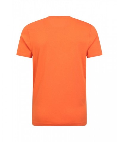 Adventure Begins Organic Cotton Mens T-Shirt Orange $17.48 Tops