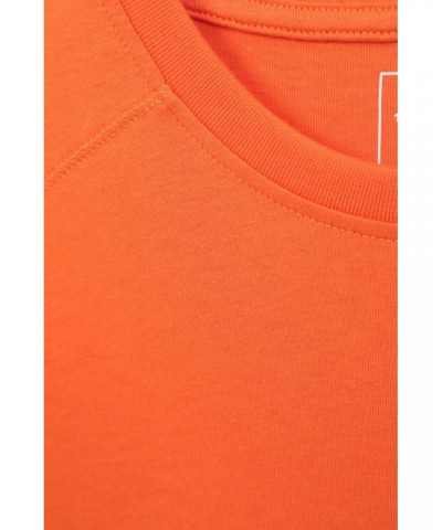 Adventure Begins Organic Cotton Mens T-Shirt Orange $17.48 Tops