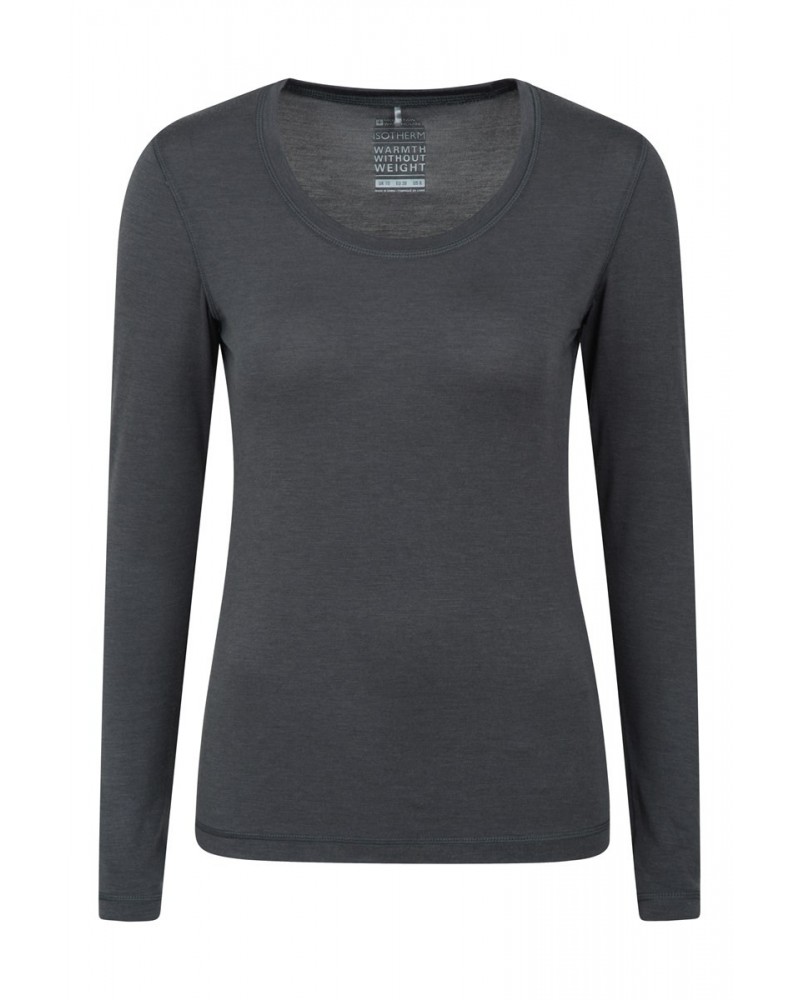 Keep The Heat Womens Thermal Top Dark Grey $15.59 Thermals