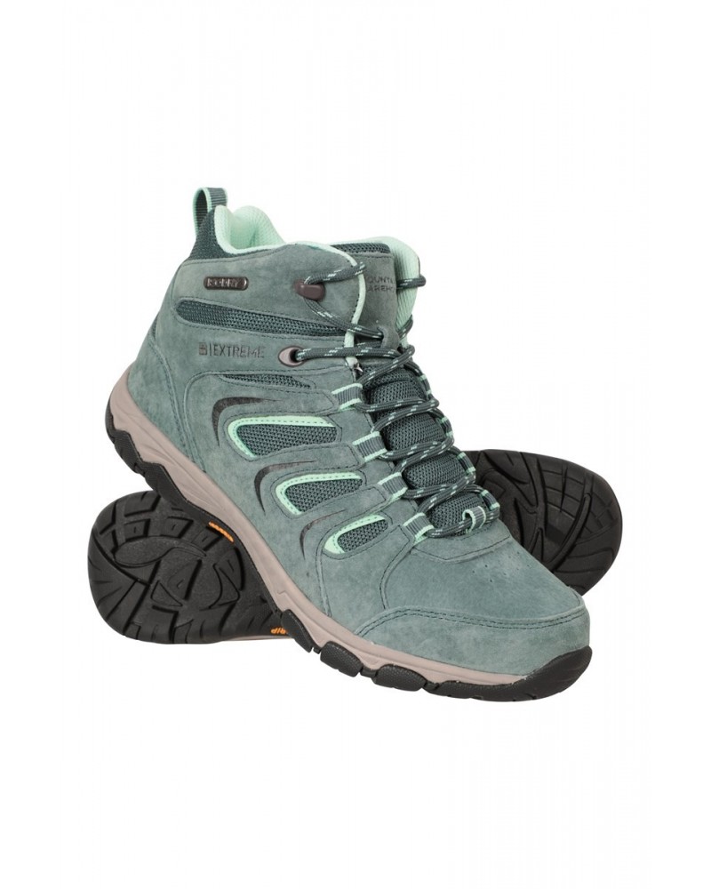 Aspect Extreme Womens Waterproof IsoGrip Hiking Boots Green $55.00 Footwear