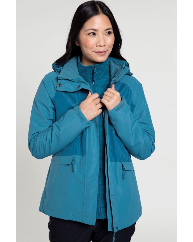 Thunderstorm 3-in-1 Womens Jacket Teal $47.19 Jackets