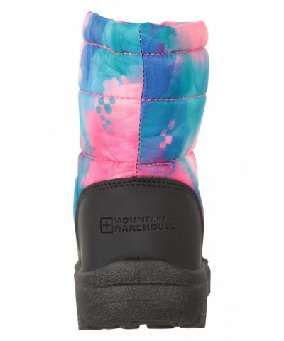 Caribou Toddler Adaptive Printed Snow Boots Pale Pink $17.15 Footwear