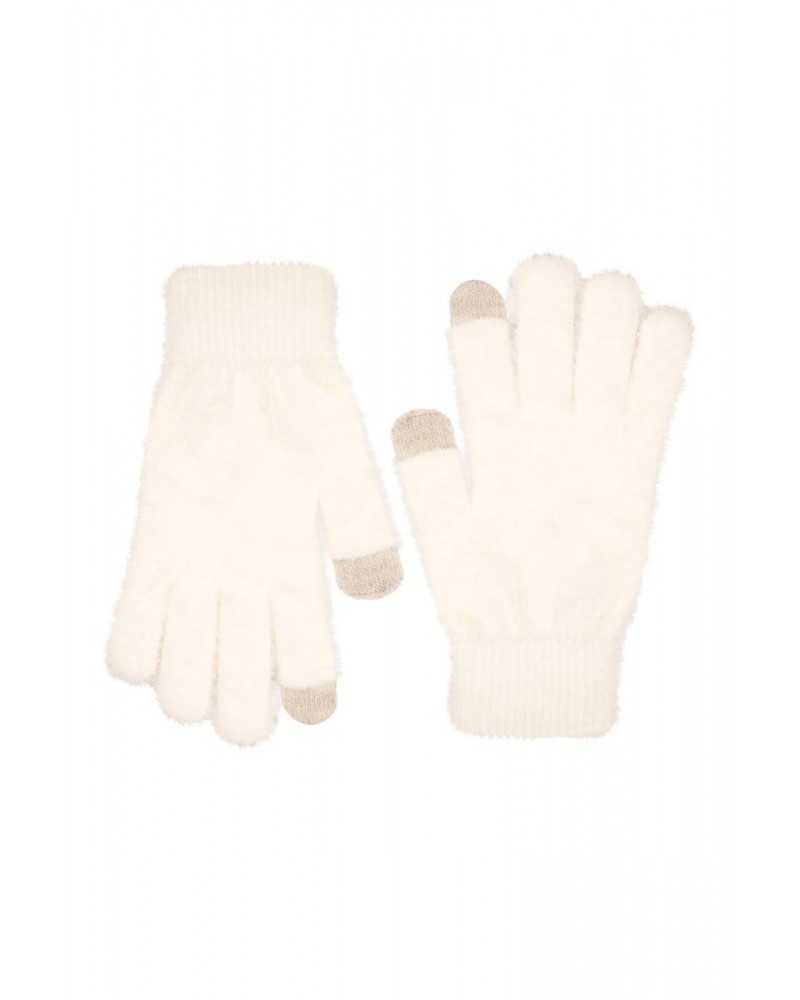 Soft Womens Touchscreen Gloves Cream $13.49 Accessories