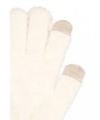 Soft Womens Touchscreen Gloves Cream $13.49 Accessories