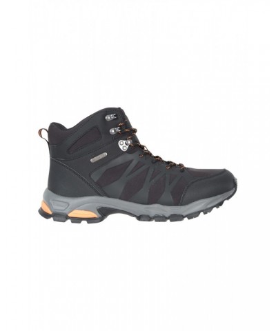 Trekker II Mens Softshell Waterproof Hiking Boots Black $42.30 Footwear