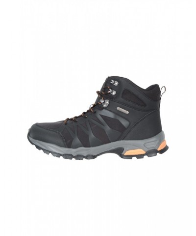 Trekker II Mens Softshell Waterproof Hiking Boots Black $42.30 Footwear