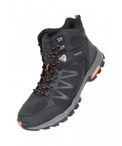 Trekker II Mens Softshell Waterproof Hiking Boots Black $42.30 Footwear