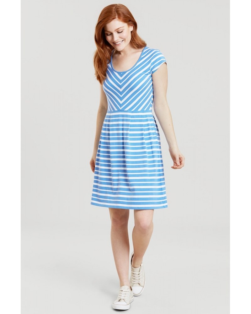 Womens A-Line UV Protective Stripe Dress Mixed $14.50 Dresses & Skirts