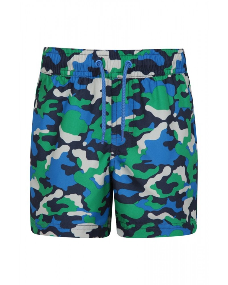 Patterned Kids Boardshorts Green $9.00 Pants