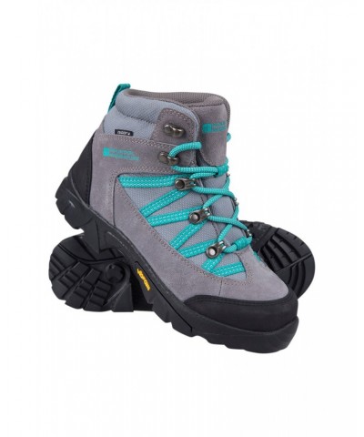 Edinburgh Vibram Youth Waterproof Hiking Boots Dark Grey $32.80 Footwear