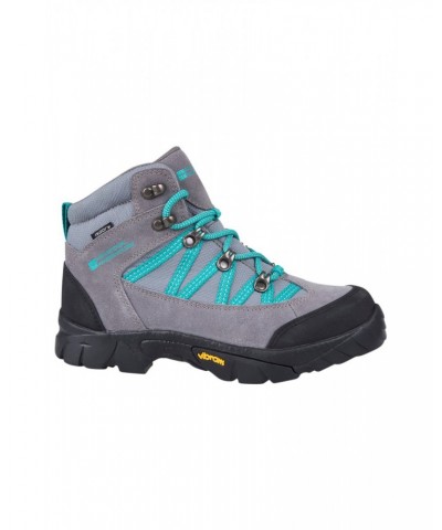 Edinburgh Vibram Youth Waterproof Hiking Boots Dark Grey $32.80 Footwear