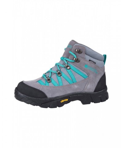 Edinburgh Vibram Youth Waterproof Hiking Boots Dark Grey $32.80 Footwear